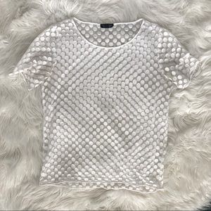 73- Topshop Sheer Polkadot Coverup Tee